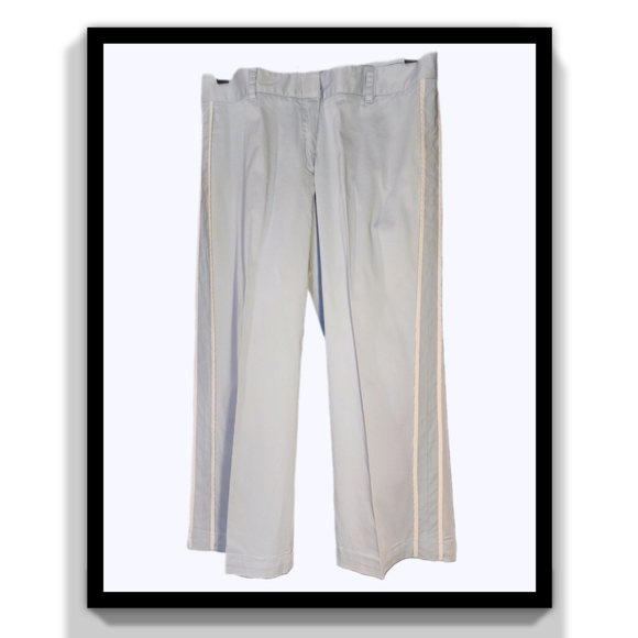 BCBGMaxAzria Side Piping Stripe Cotton Capri Pants - Picture 16 of 16